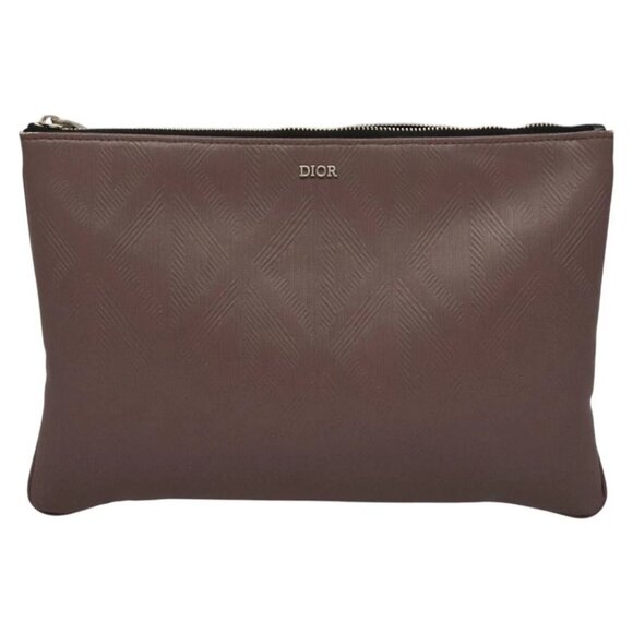 Christian Dior Pouch PVC Leather Purple - Picture 1 of 16
